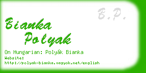 bianka polyak business card